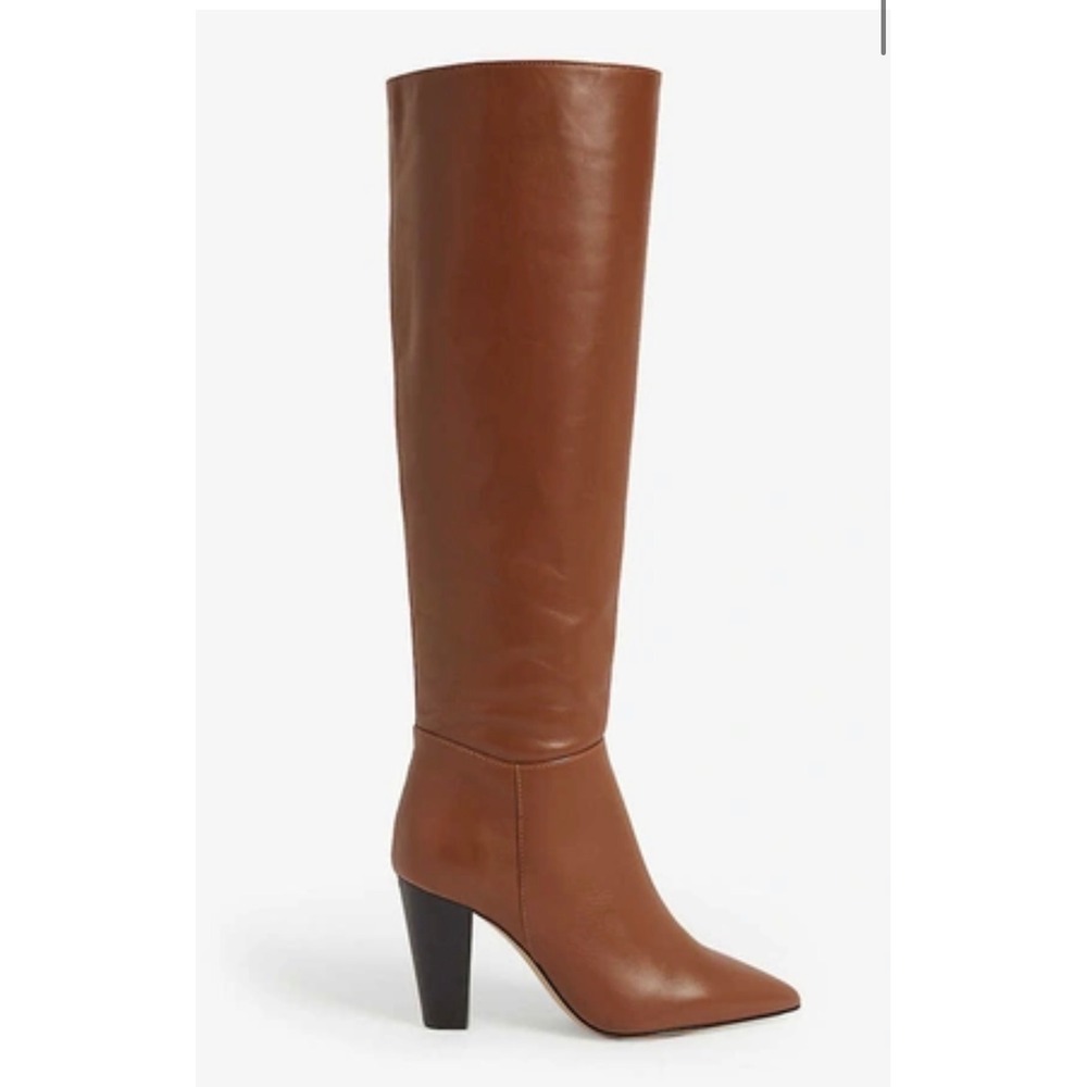 NIB MAJE Fidel Tall Leather Boots in
Cognac Sz 37‎ $585